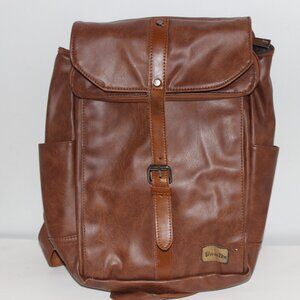 faux leather backpack